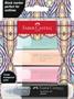 Szövegkiemelő készlet, FABER-CASTELL "Glassy", 3 különböző pasztell szín + fekete